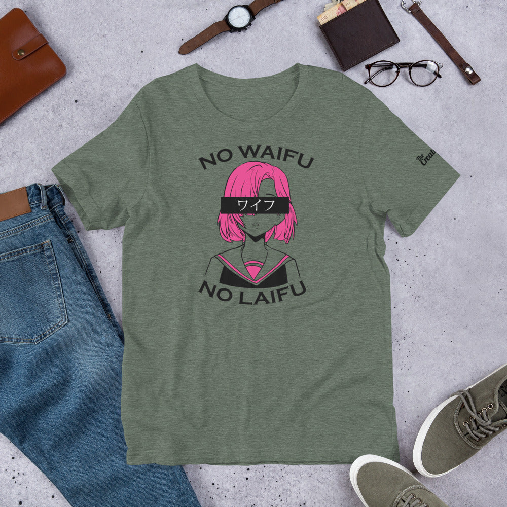 No Waifu No Laifu T Shirt 6 color options The Creative Geek Shop